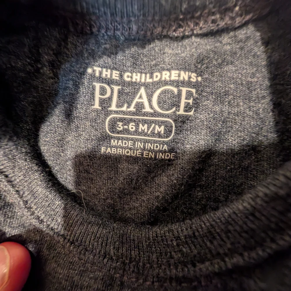 3-6M Dark Gray Ninja Baby Bodysuit And Shorts